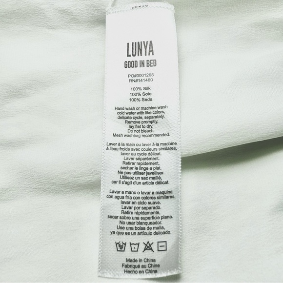 Lunya Washable Silk Short in Tranquil White - Picture 4 of 4